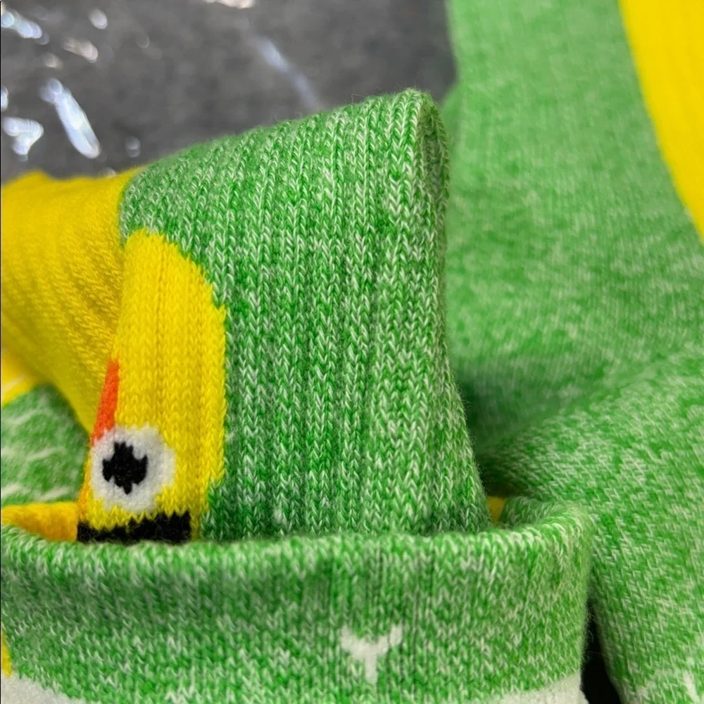 Bombas Sesame Street green and yellow  Colorful Character Socks youth
